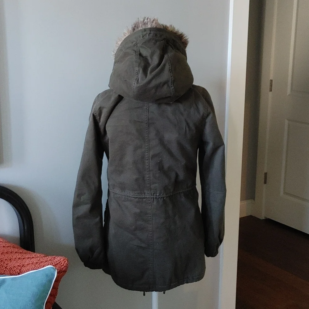 Banana Republic Faux Fur Utility Coatp - Picture 3 of 8